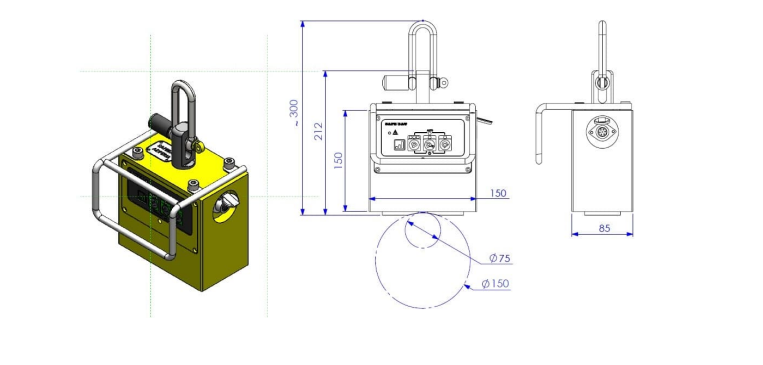 Lyftmagnet Magfor Auto 200 / Maxlast: 200 kg - 2