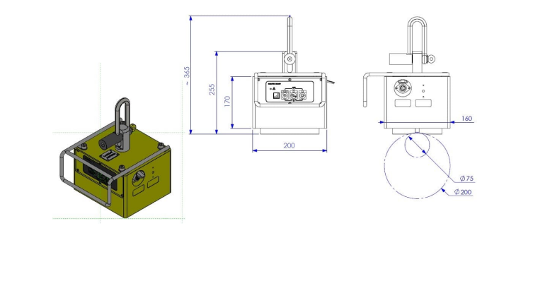 Lyftmagnet Magfor Auto 500 / Maxlast: 500 kg - 2