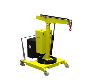 Mobil verkstadskran 01B5SE_1000, Maxlast: 500-100 kg / armlängd: 1410 mm