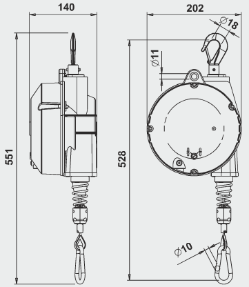 Balansblock Tecna Nollgravitation 9356G / Maxlast: 10-14 kg - 2