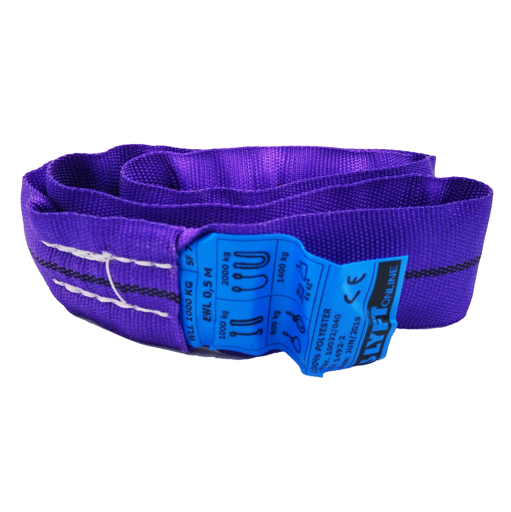 Rundsling Tubsling Lila 1 Ton / 3 m Effektiv längd