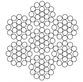 Stållina 3 mm 133-trådig, Förzinkad