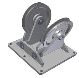 Dubbelt ledade brytblock med kullager 150-2000 kg