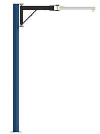 Vikarmskranar med pelare 60-500 kg