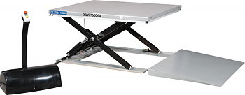 Lyftbord Silverstone lågbyggda med ramp 1000-1500 kg