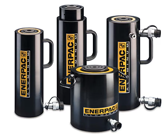 Enerpac lättviktscylindrar i  aluminium RAC, RACL , RACH, RARH & RAR, Maxlast: 10 - 150 Ton