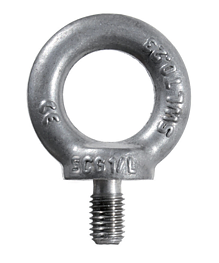 Rostfria lyftöglor fasta 0,09-3,2 ton