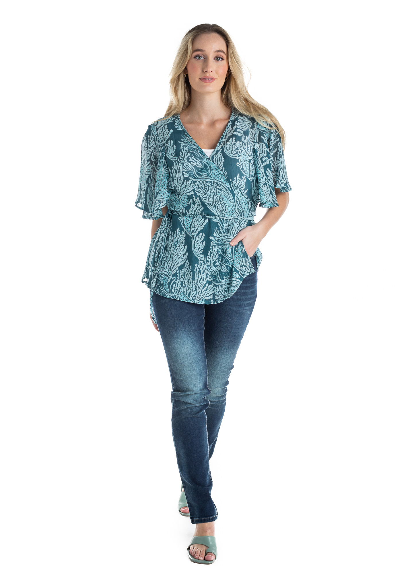 Belinda blouse  turquoise