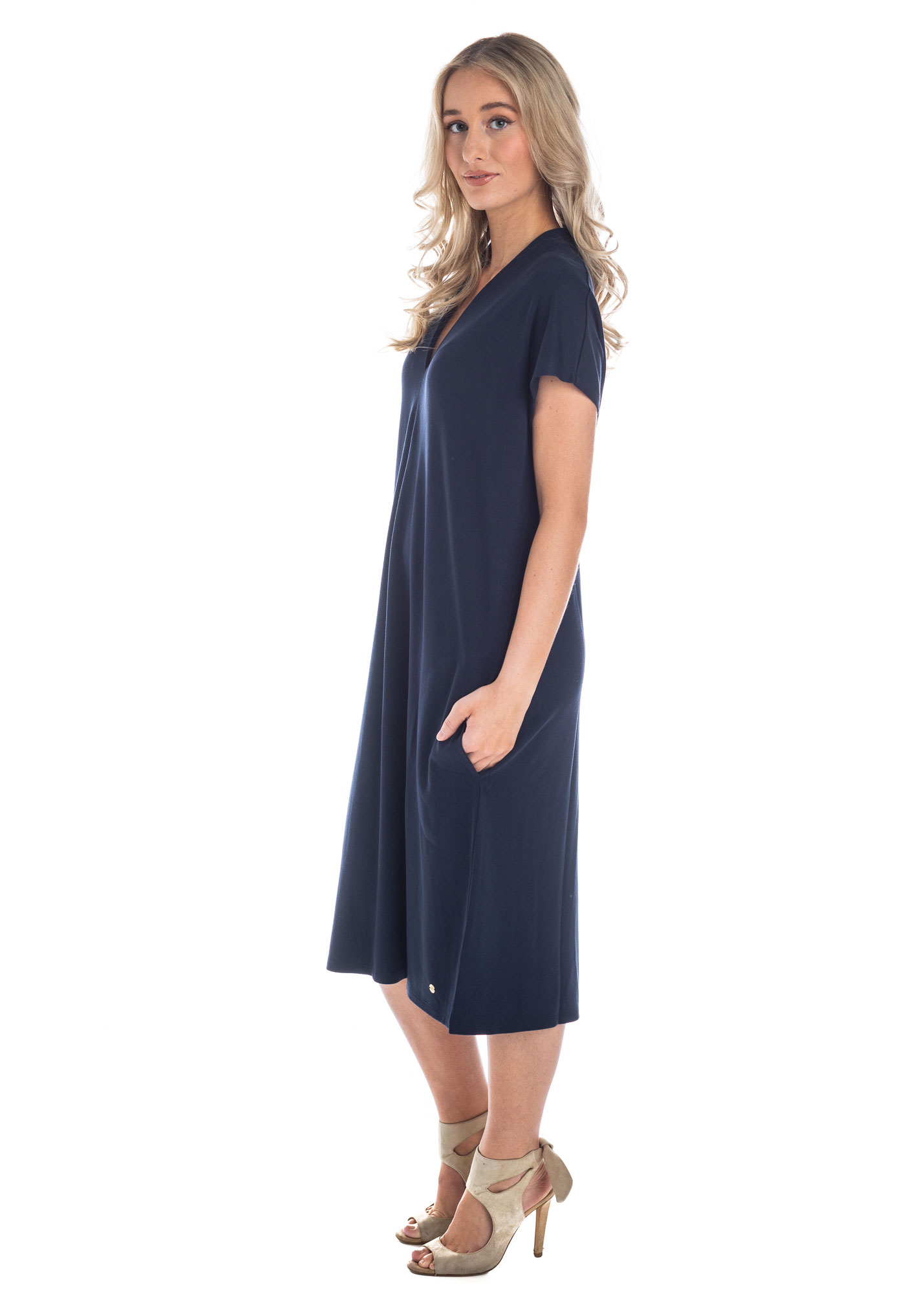 plain wrap dress
