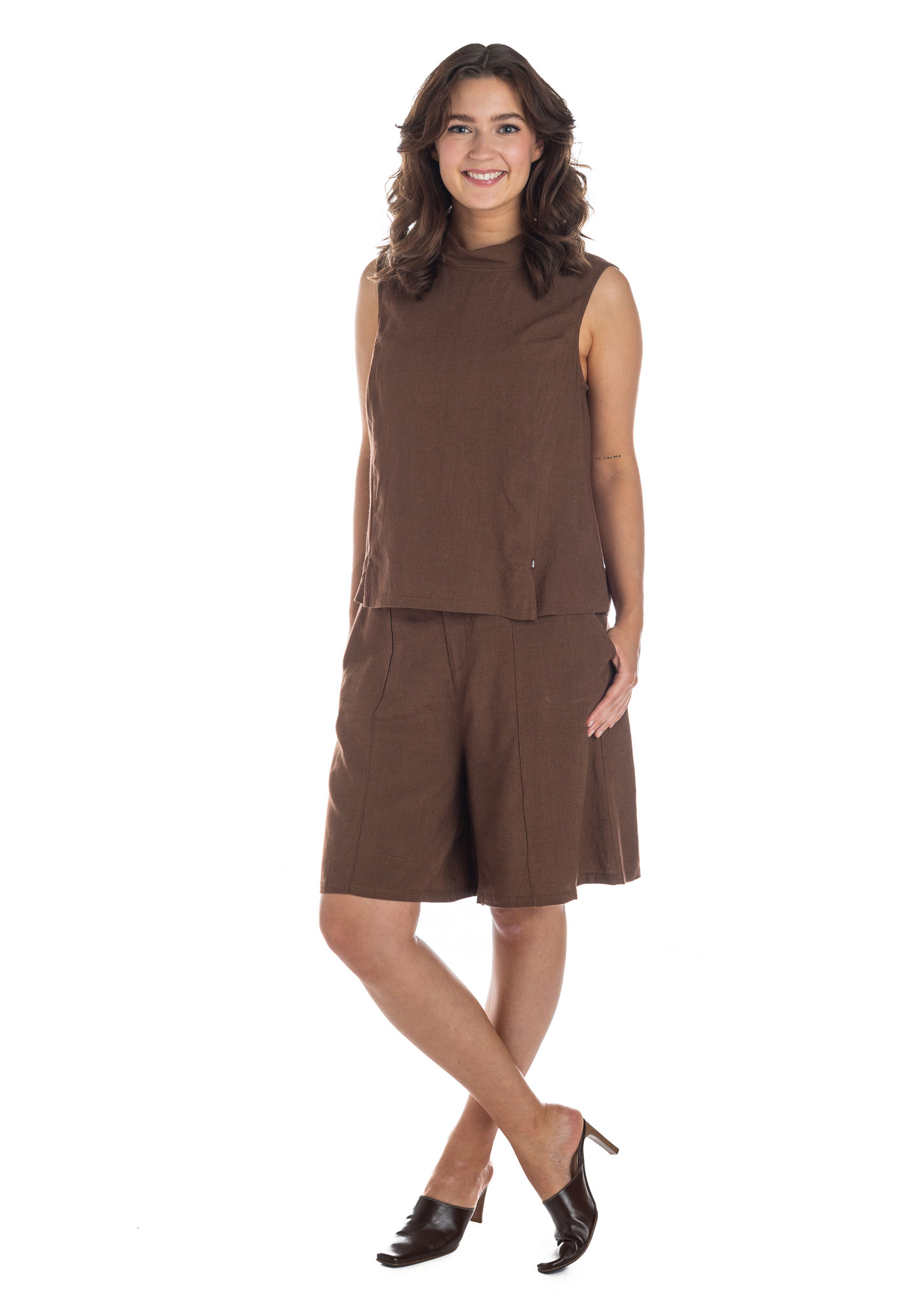 Benedikte blouse  mahogany