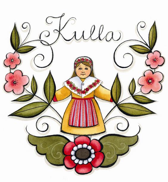 Konstkort 18x18 "Kulla"