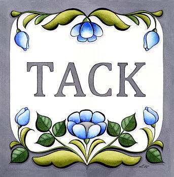 Dubbelkort "Tack"
