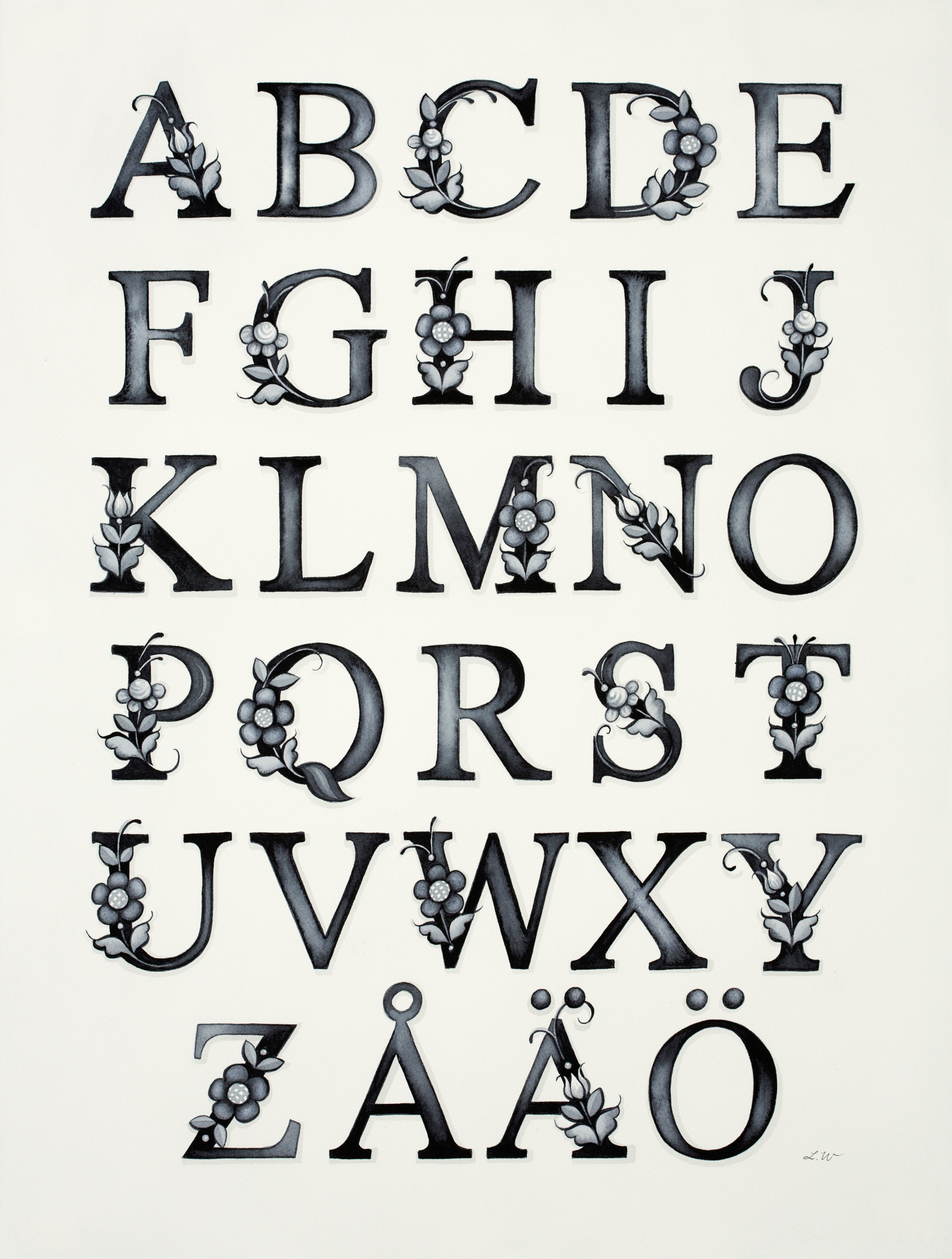 Poster "ABC Kurbits" a4 / a3