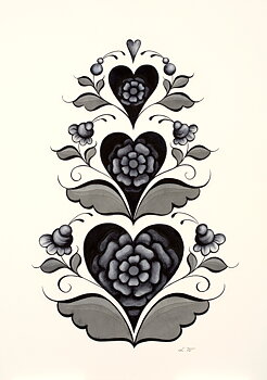 Poster "Hjärtkurbits" a4 / a3