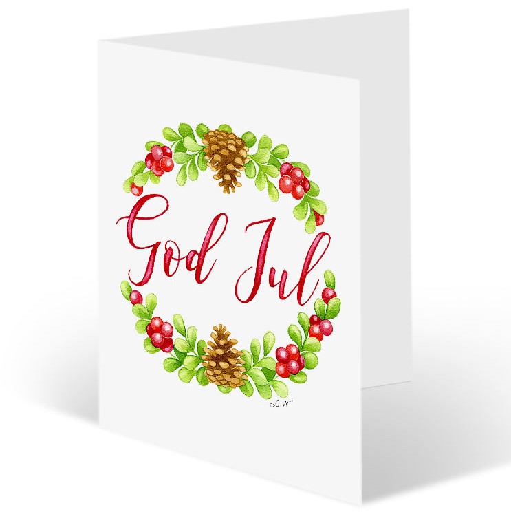 Paketkort "God Jul"