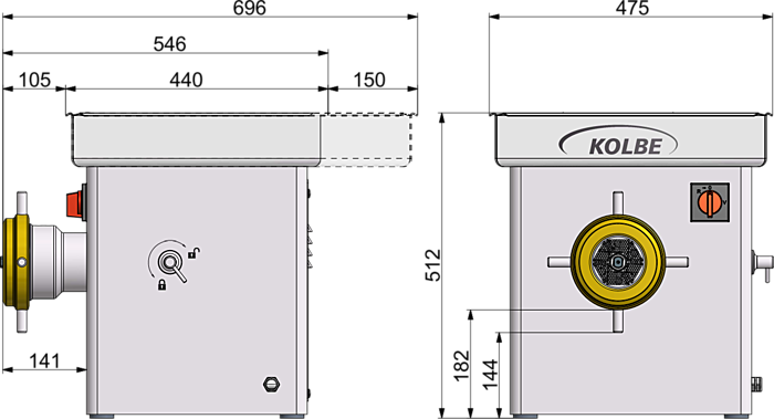 Köttkvarn Kolbe TWK98 (600kg/h) - 4