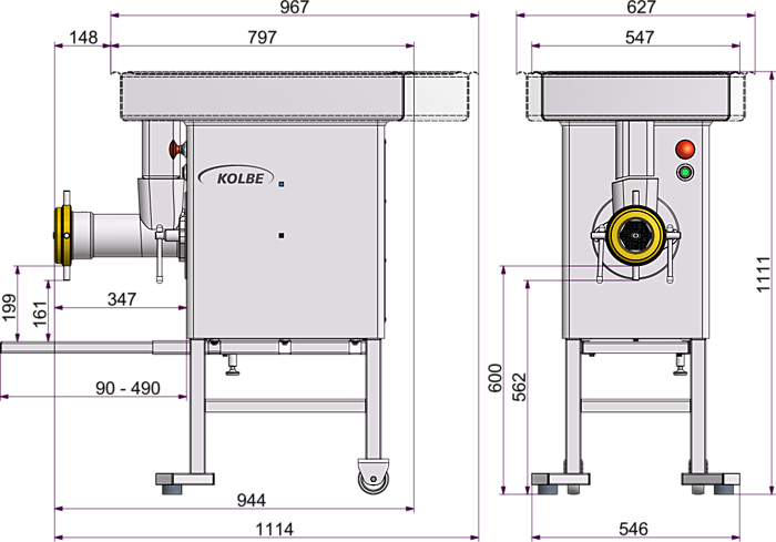 Köttkvarn Kolbe SW98 (950kg/h) - 7