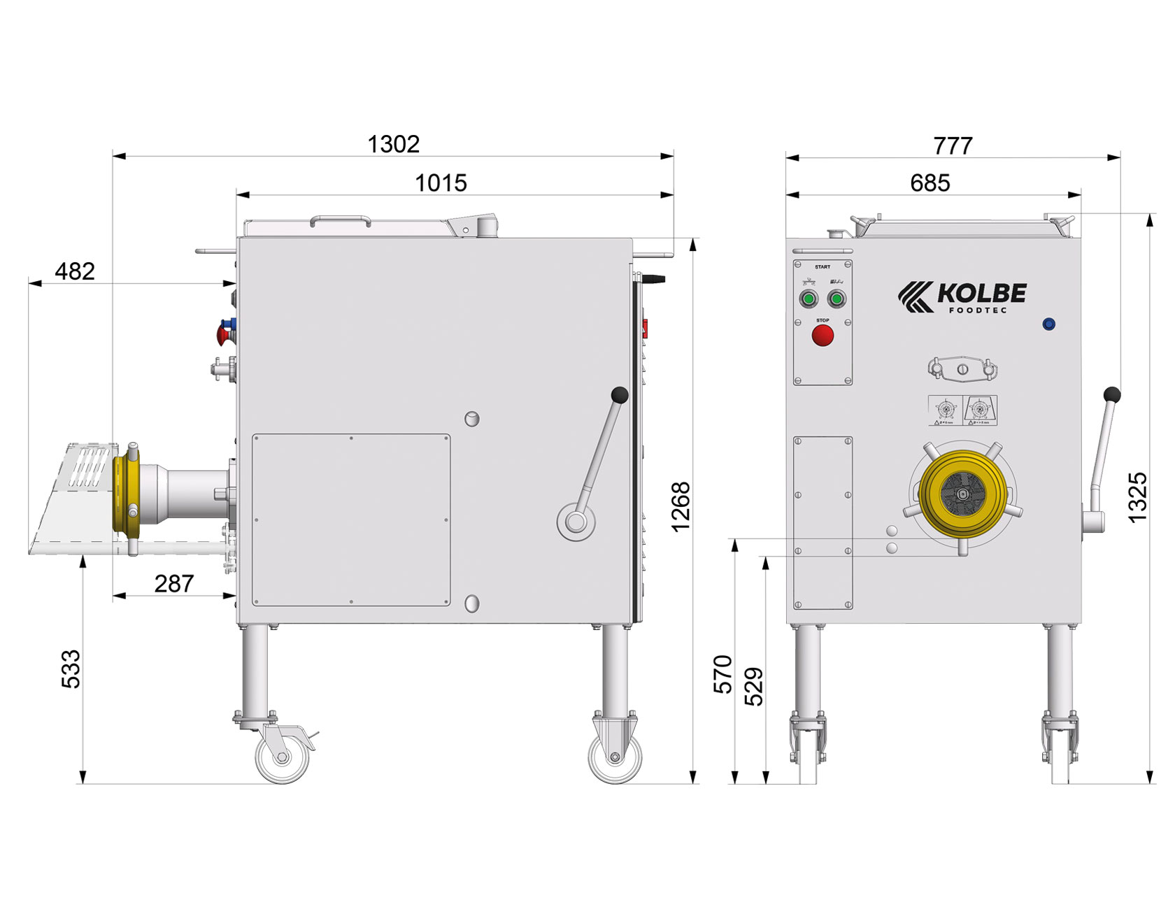 Blandarkvarn Kolbe MW114-80 (1300kg/h) - 5