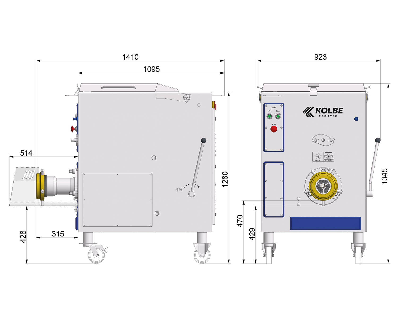 Blandarkvarn Kolbe MW130-120 (2000kg/h) - 4