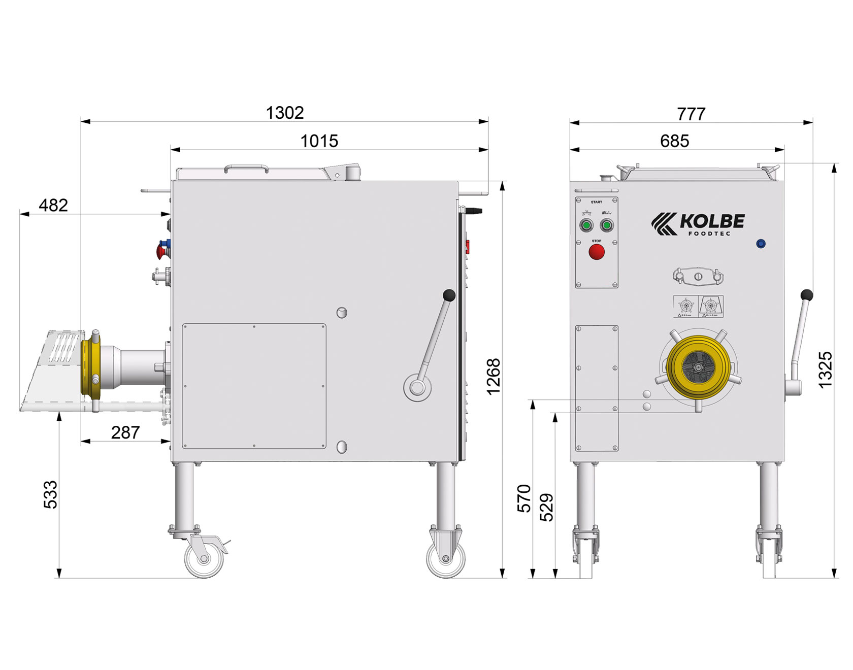 Blandarkvarn Kolbe MWK114-80 (1050kg/h) - 5