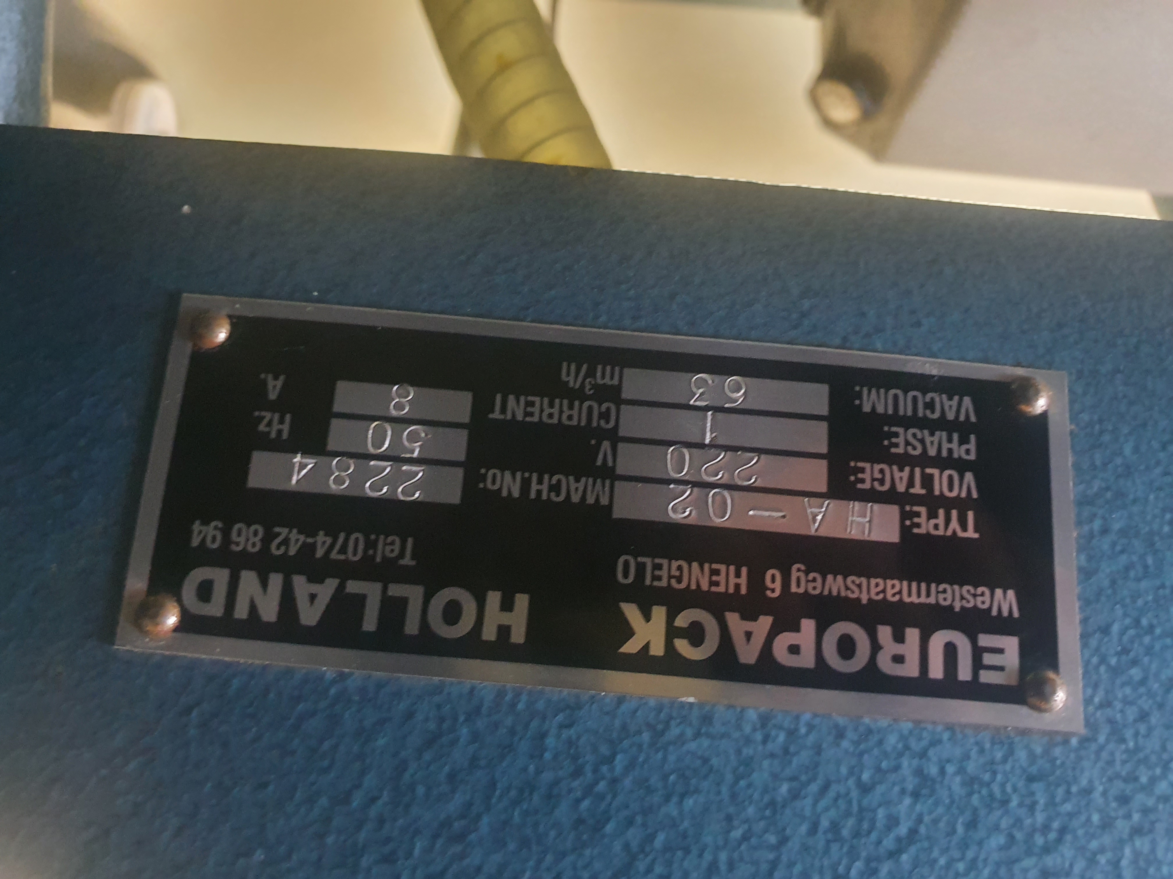 Vakuummaskin Henkovac / Europack HA-02 - 2