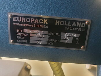 Vakuummaskin Henkovac / Europack HA-02