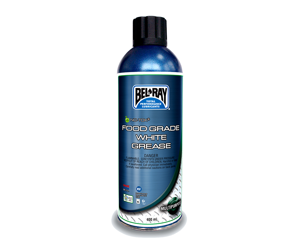 Livsmedelsgodkänd Universalfett Vit NLGI 2 Spray 400ml