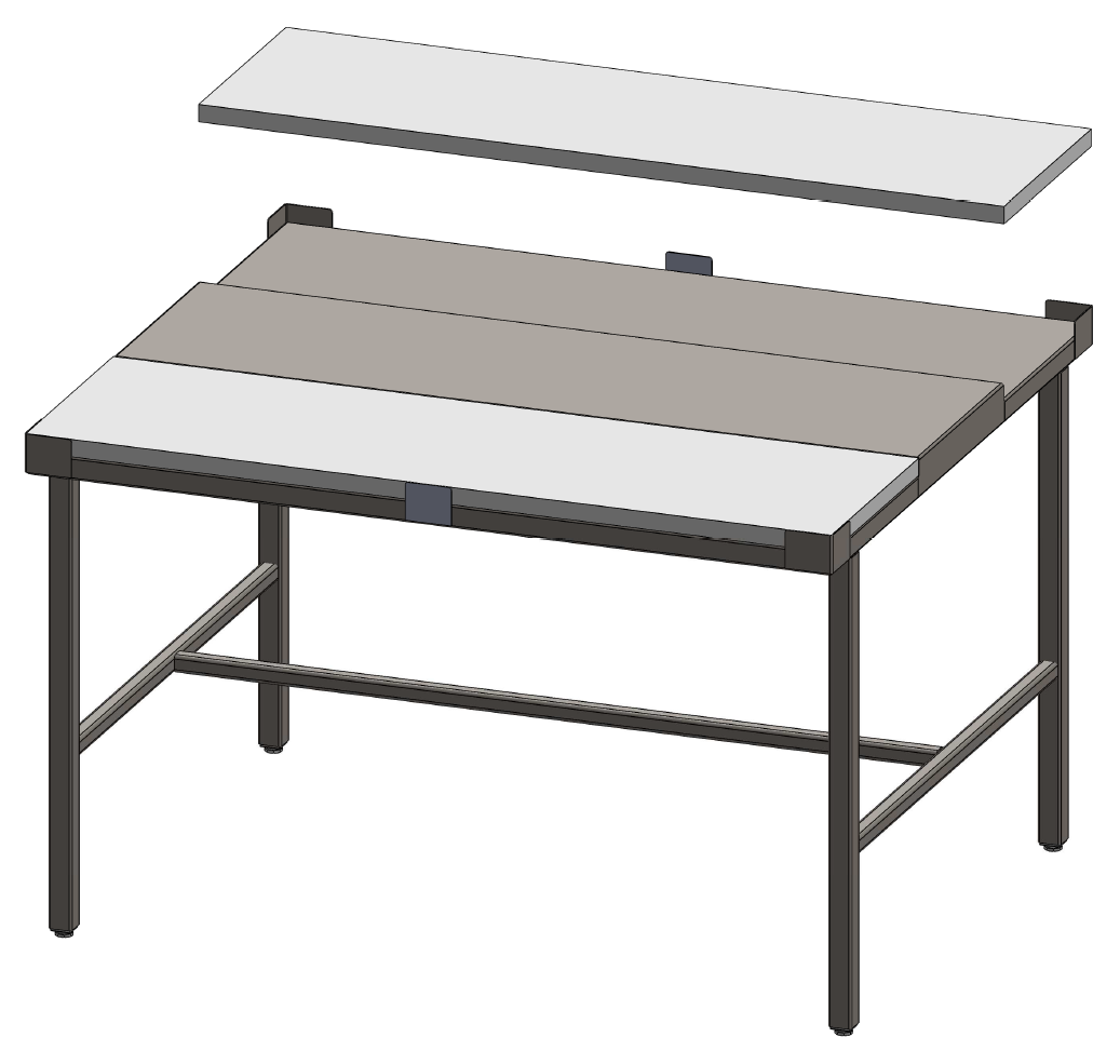 Styckbord Rostfri Dubbelsidigt