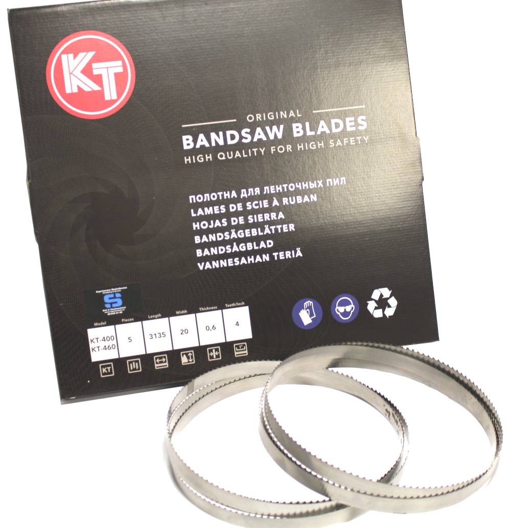 Bandsågblad KT-400, KT-460