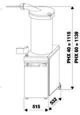 Hydraulisk Korvspruta Dadaux PHX 40 - 2