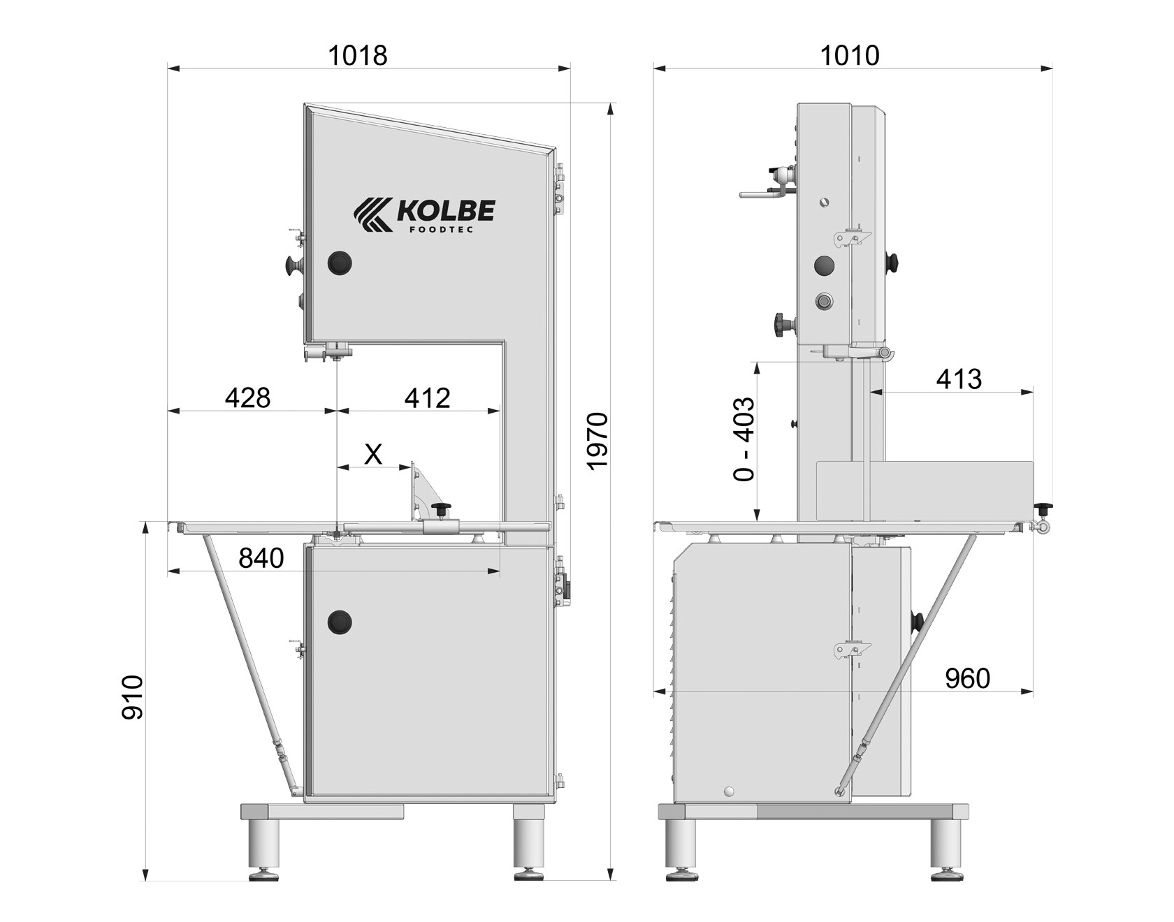 Köttbandsåg Kolbe K430 - 5