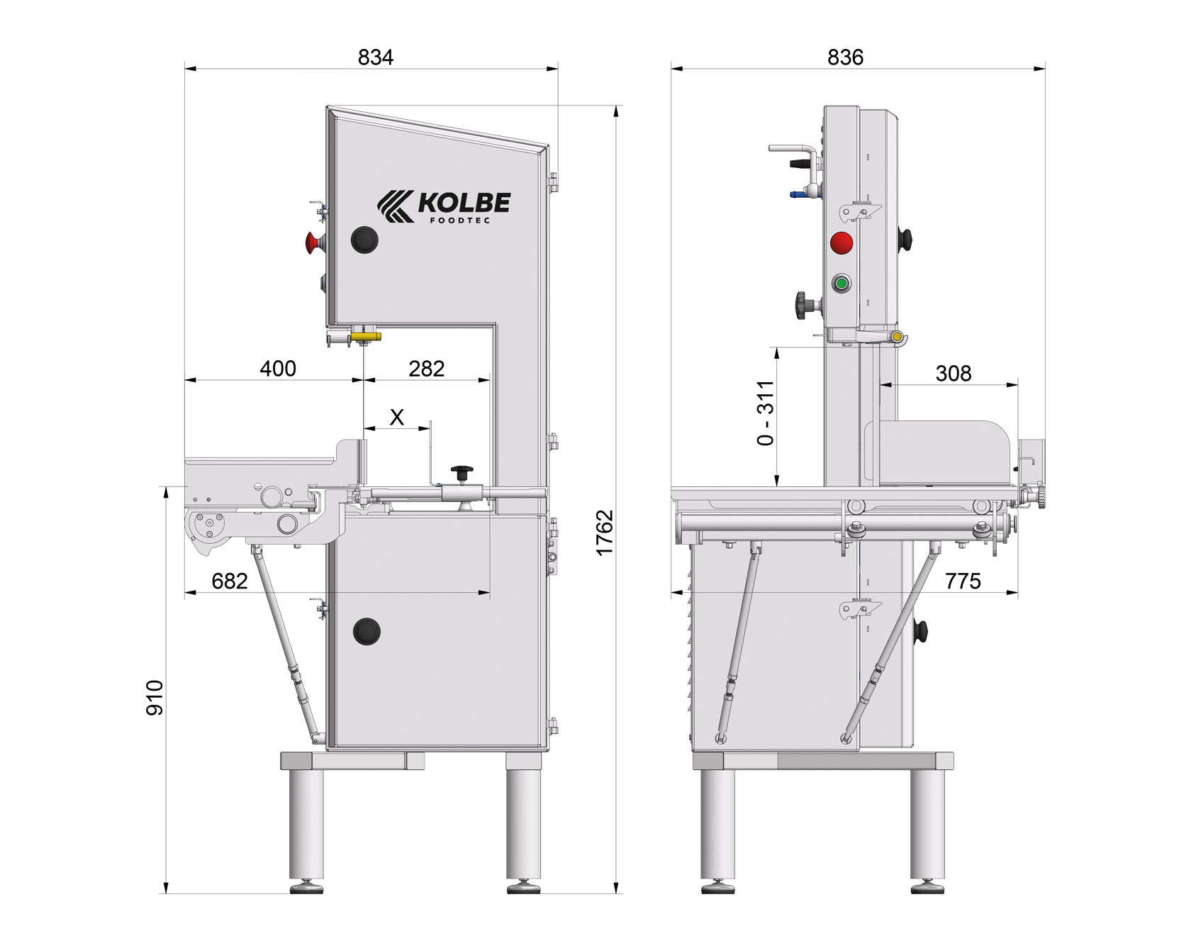 Köttbandsåg Kolbe K330RS - 6