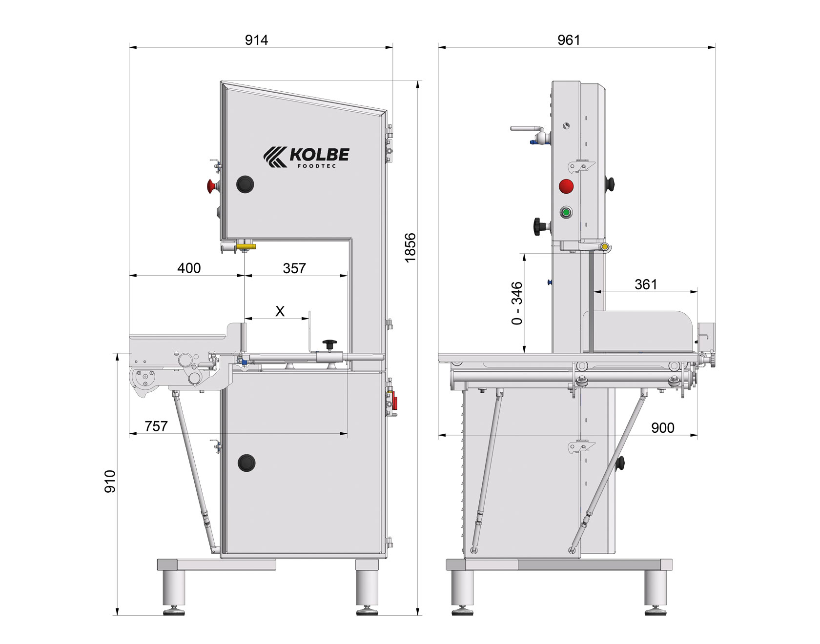 Köttbandsåg Kolbe K380RS - 8