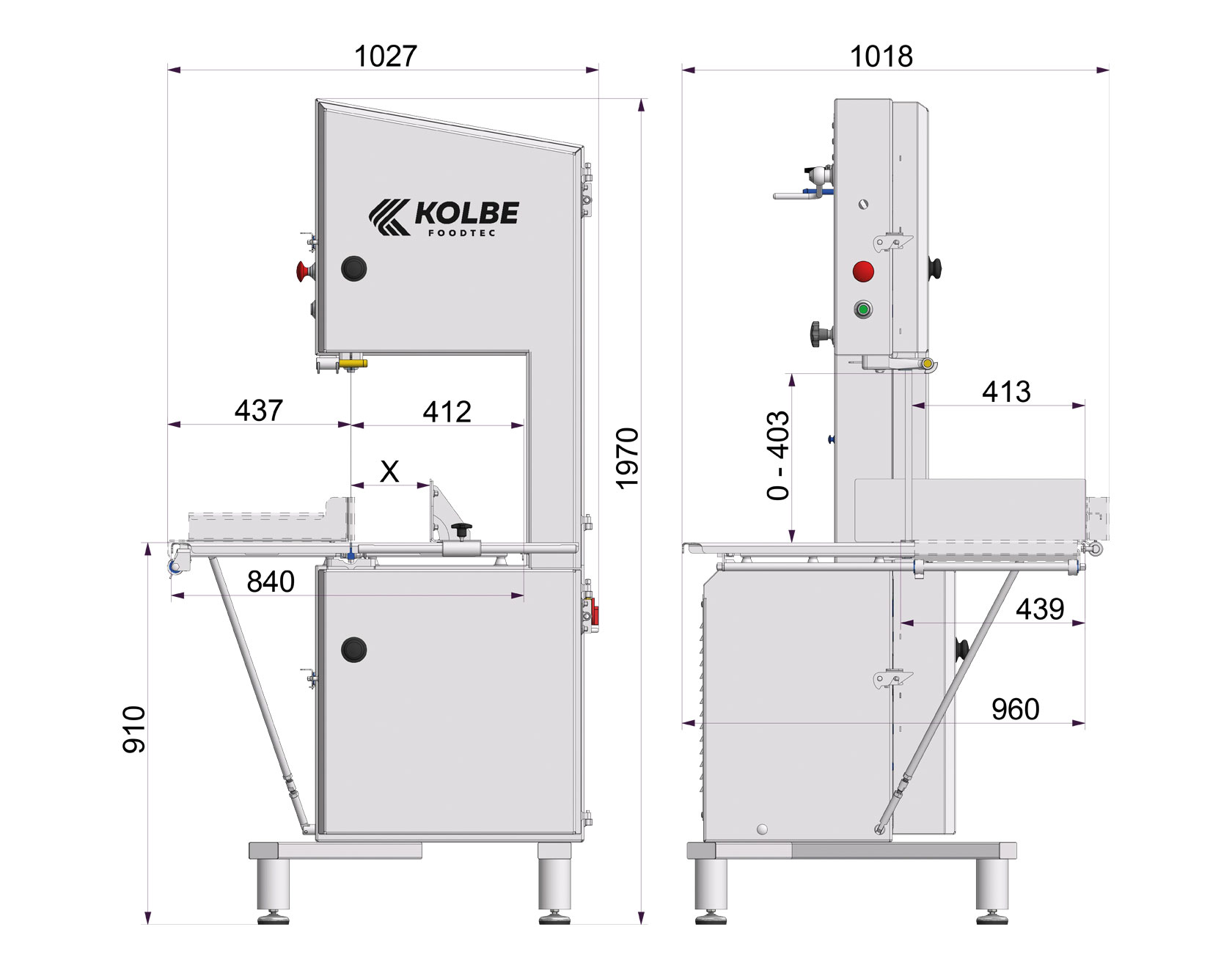 Köttbandsåg Kolbe K430S - 4
