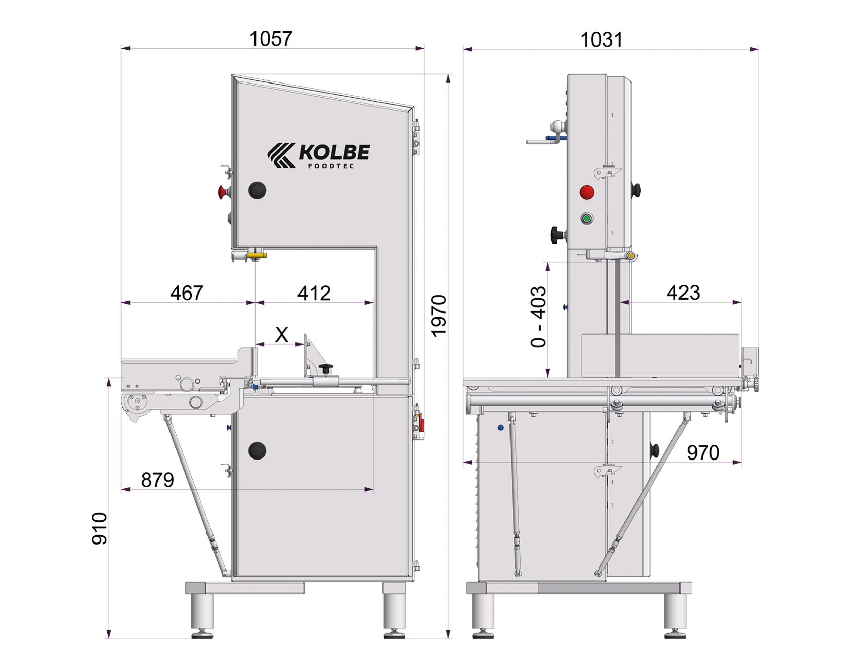 Köttbandsåg Kolbe K440RS - 4