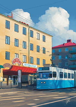 Stigbergstorget (21 x 30 cm)