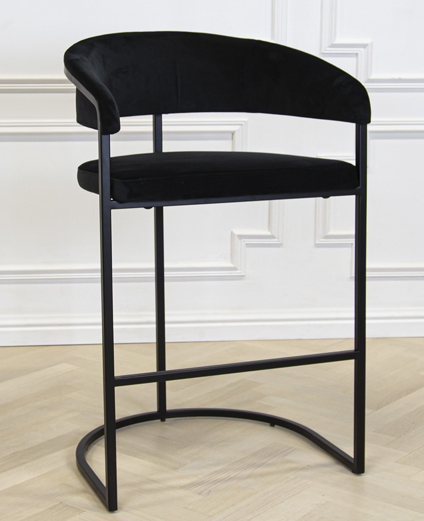 chloe-barstol-svart-svartmetall