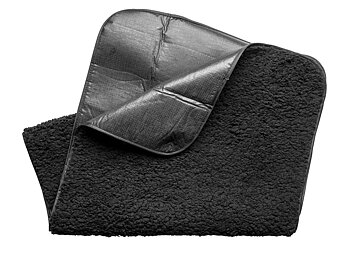 Pläd - sittunderlag , svart 