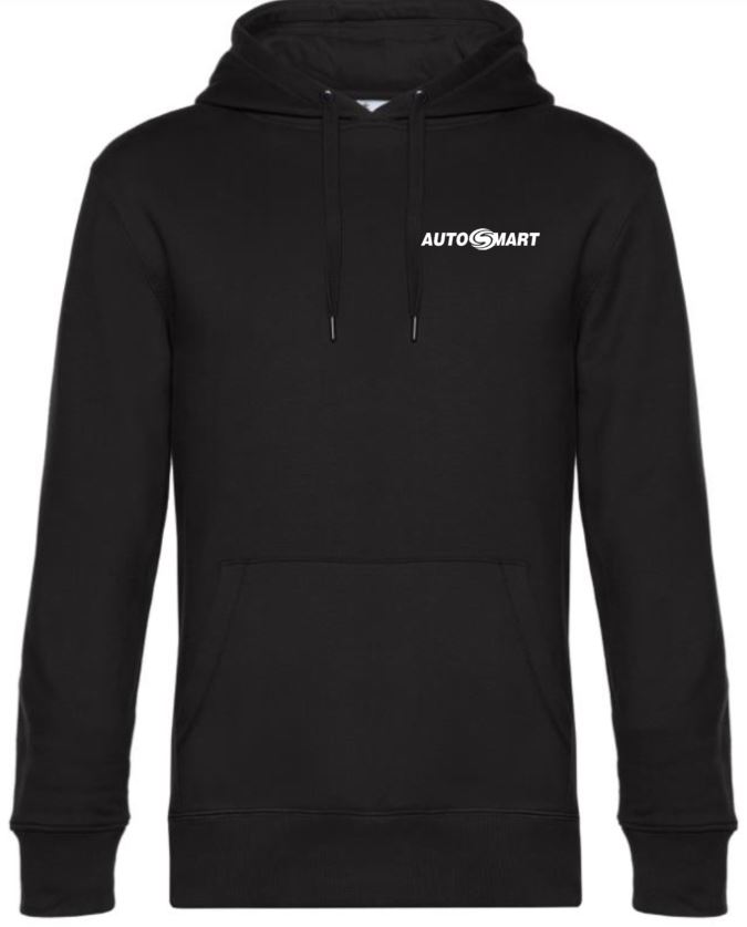 Hoodie vä bröst+rygg 1-färg