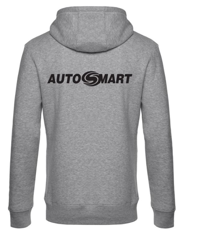 Hoodie dragkedja bröst+rygg 1-färg - 6