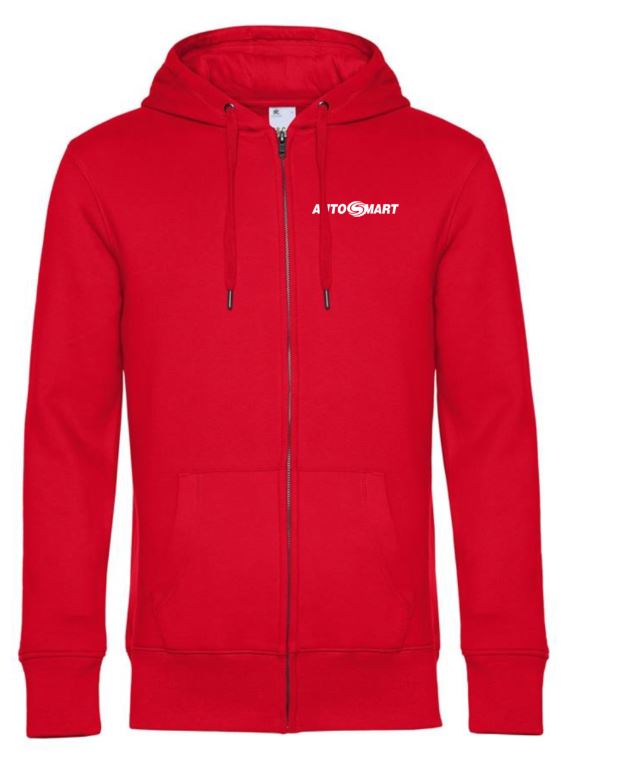 Hoodie dragkedja bröst+rygg 1-färg - 3