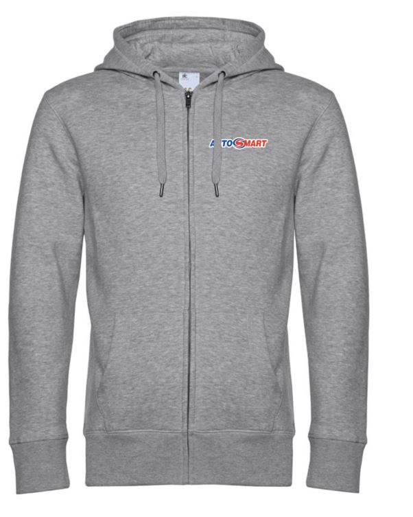 Hoodie dragkedja bröst+rygg 3-färg - 5