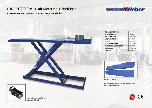 Motorcykellyft Weber Expert Series MC1-Air - 3