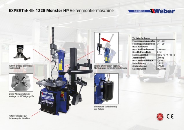 Däckmaskin Weber Expert Series 1228 Monster HP - 2