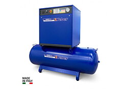 Ljudisolerad verkstadskompressor 400 V / 10 bar / 500 l tank
