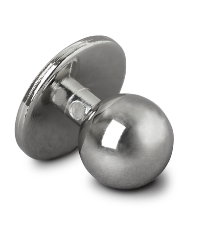 Kockknapp 10-pack - Silver
