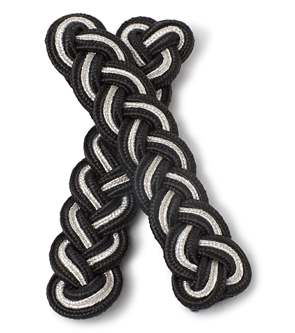 Axelklaffar Sv/Silver