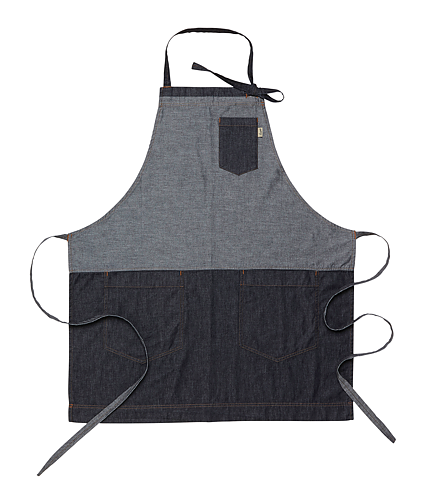 Bröstlappsförkläde -  Mörkblå denim