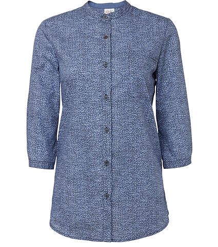 Skjortblus Dam - Mörkblå