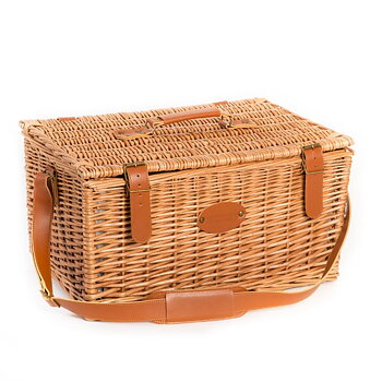 TRIANON GREEN Picnic basket for 6 people